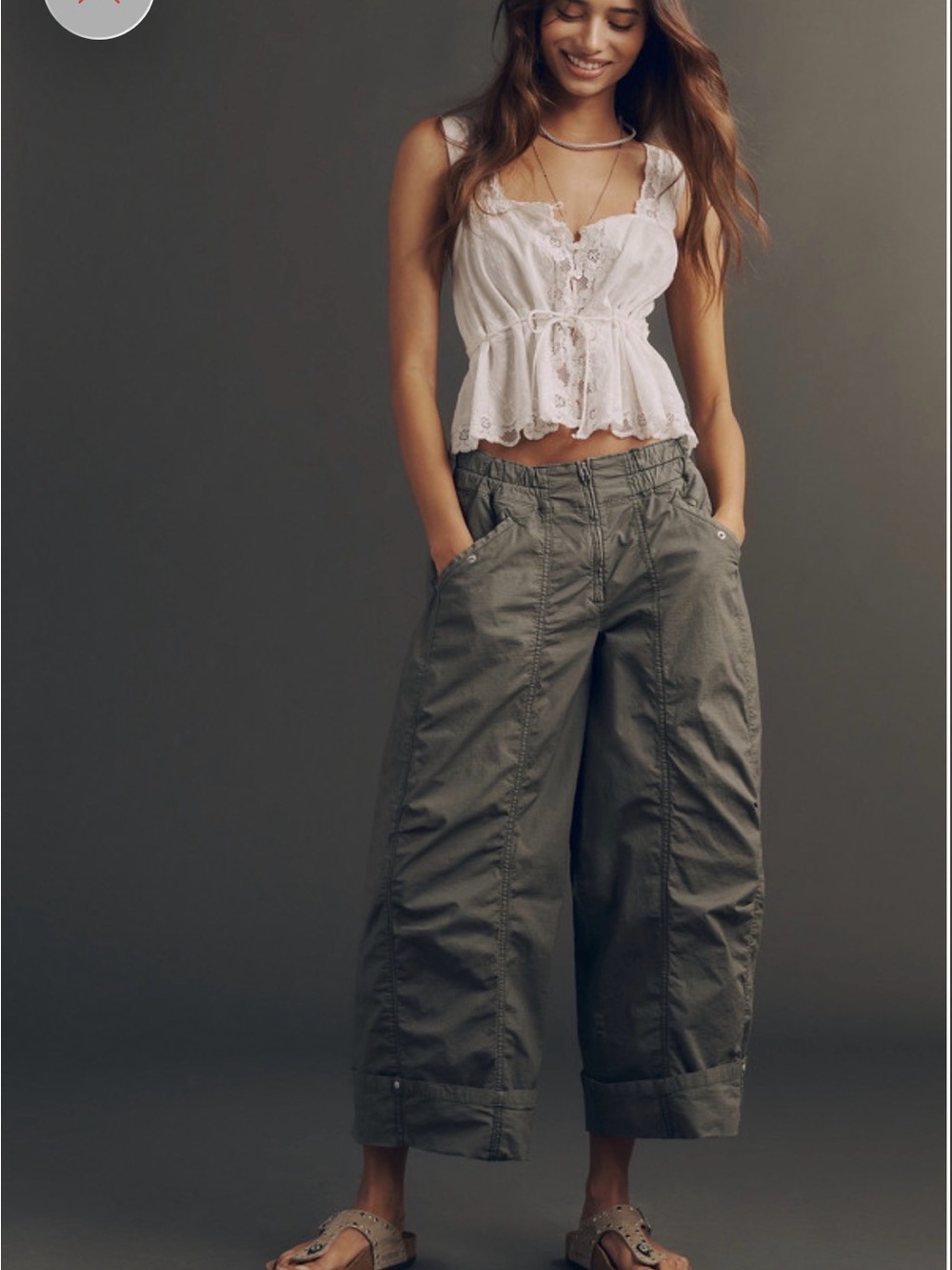 Pilcro Delta Parachute Pants